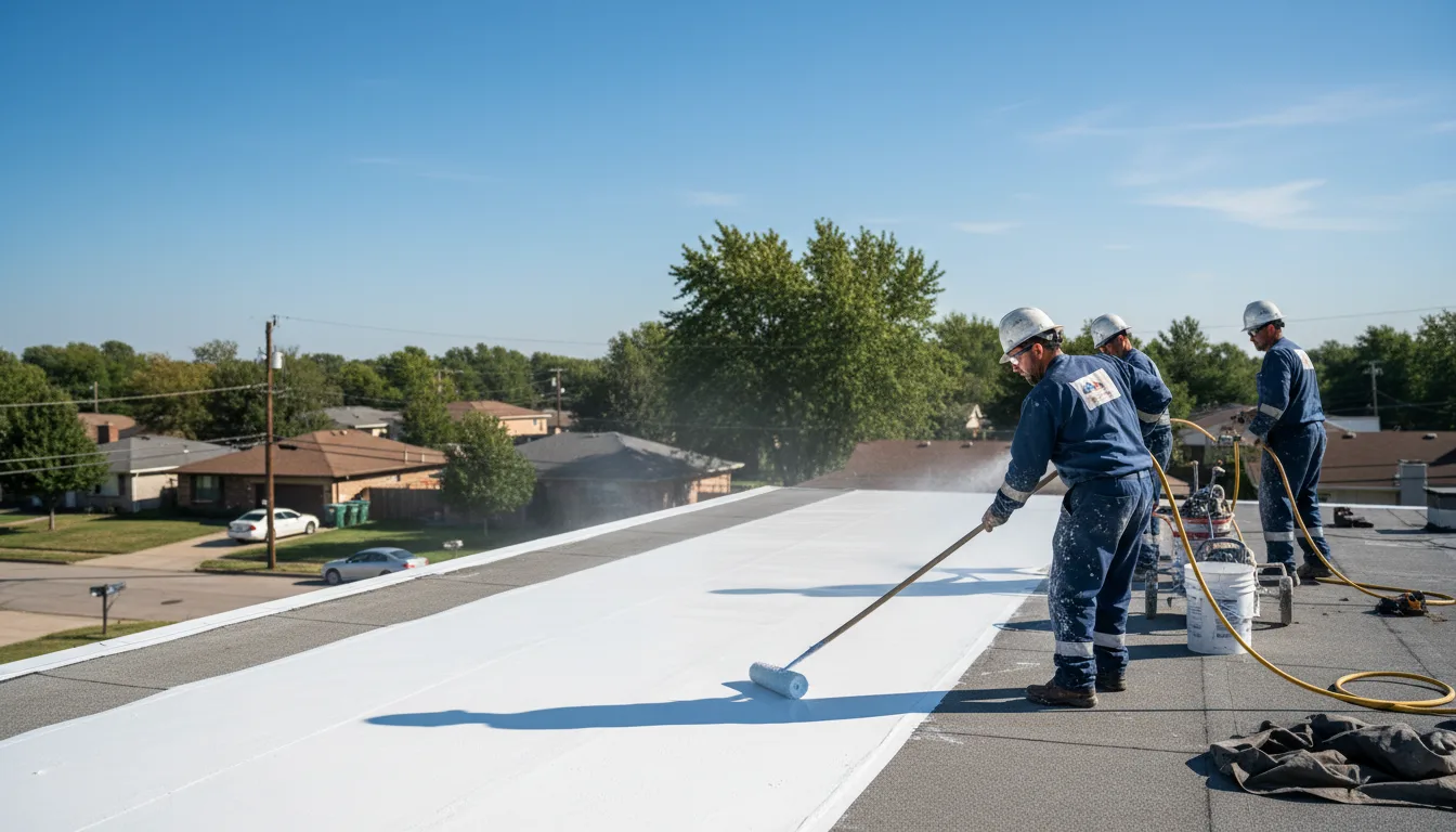 Commercial roof coating in Parksville, SC near me